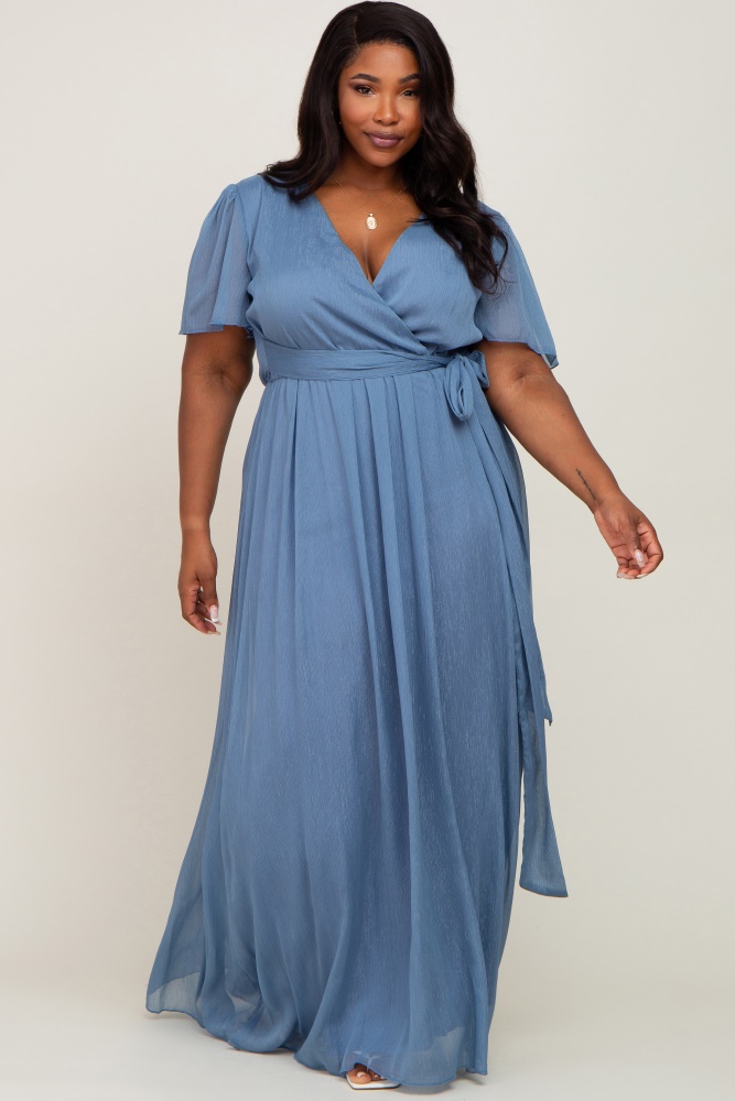 Plus Size Wrap Dresses PinkBlush