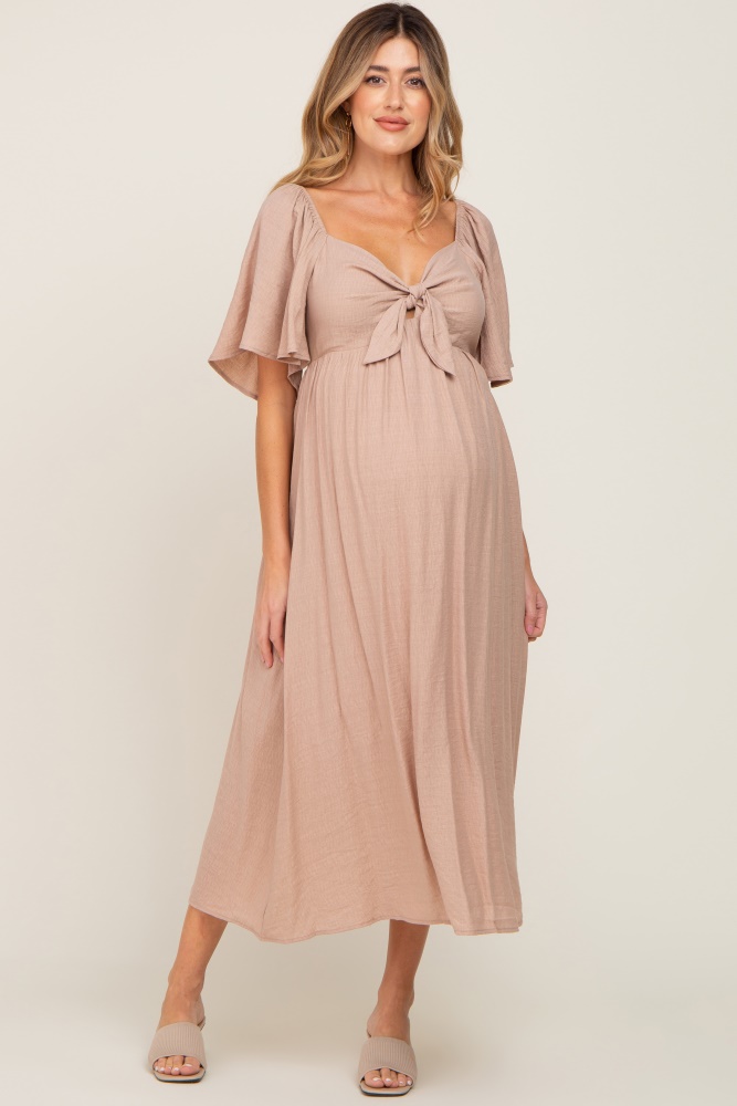 Flowy Knit Maternity Gowns - Miss Madison Boutique Maternity