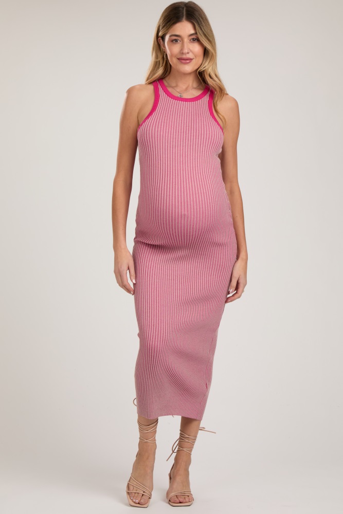 Mauve Wrap Maternity T-Shirt Dress– PinkBlush