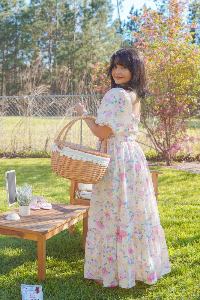 pleated puff sleeve midi dress Endless Rose Pleated Puff Sleeve Midi Dress Whim