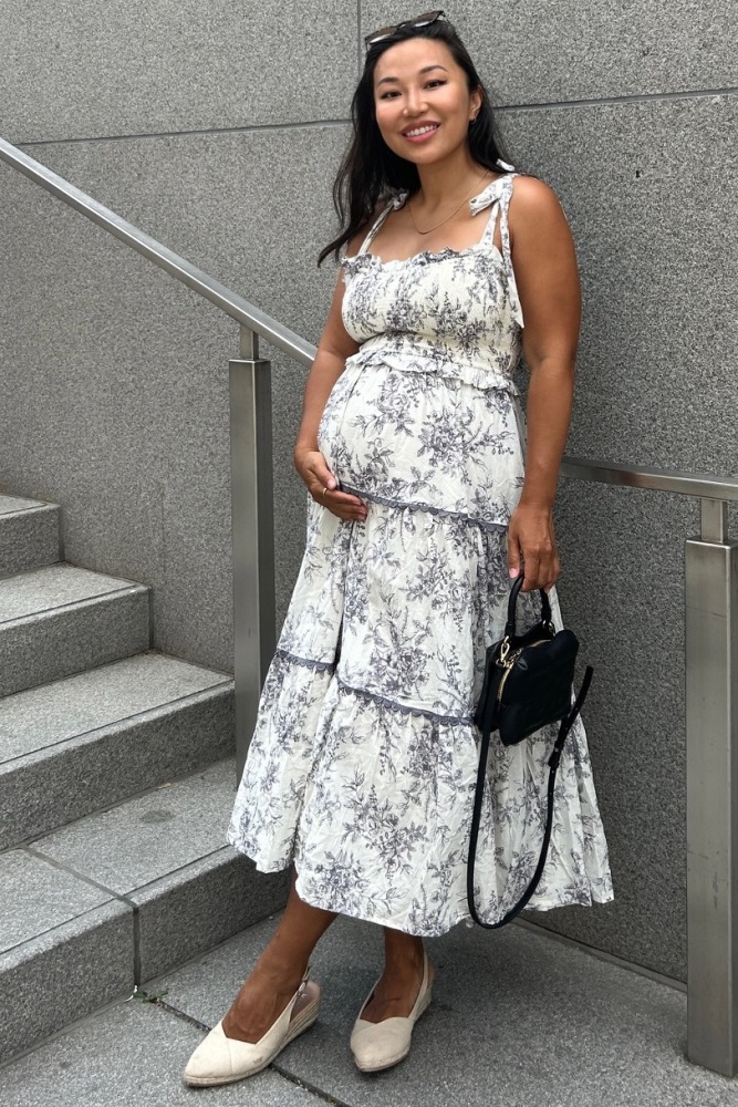 Black Floral V-Neck Sleeveless Maxi Dress  PinkBlush