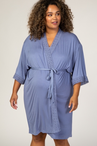 plus size nursing robe