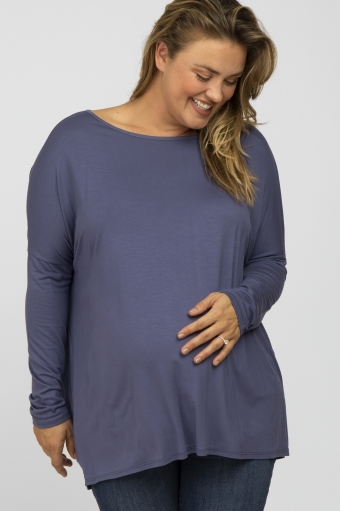 Ecavus Womens Plus Size Maternity Tank Top Basic Scoop Neck Sleeveless Pregnancy T-Shirt Side Ruched Vest 1X-4X 