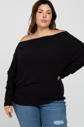 Plus Size Women's Off-Shoulder Tops 