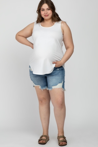 Plus Size Maternity Shorts | PinkBlush 