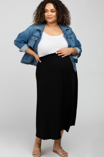 Pencil Maternity Skirt Size 8-18 Black or Navy Blue 