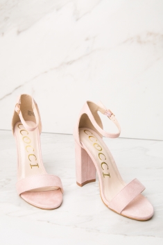 light tan block heels