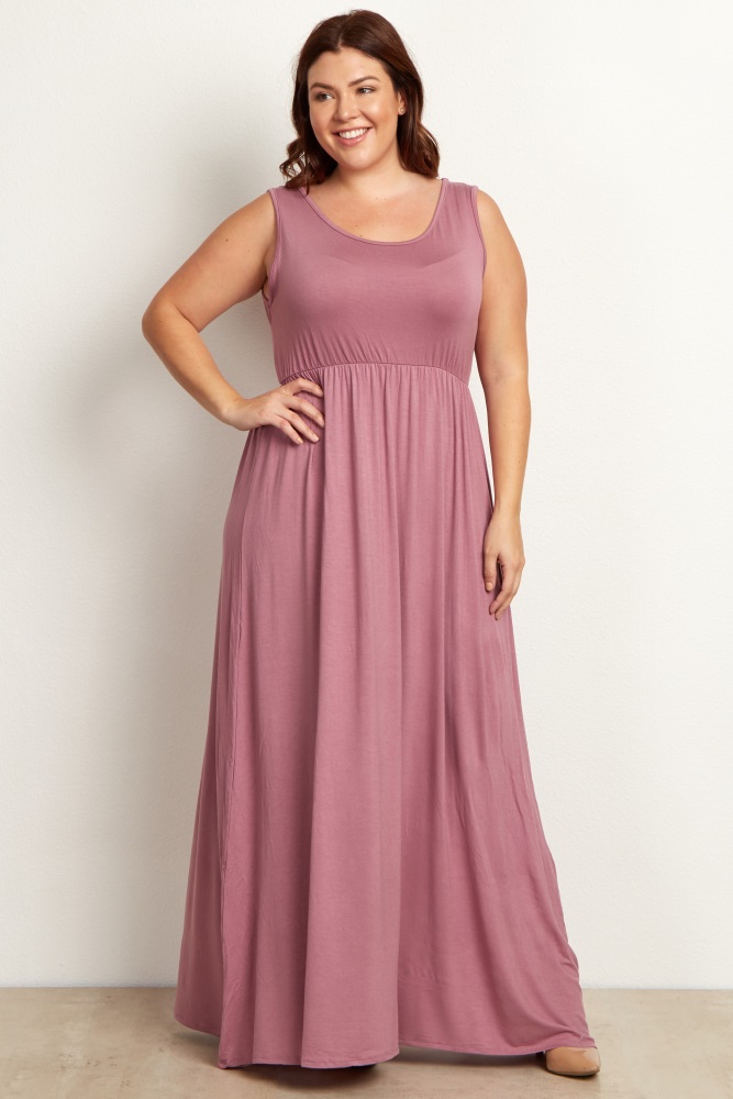 mauve color plus size dresses