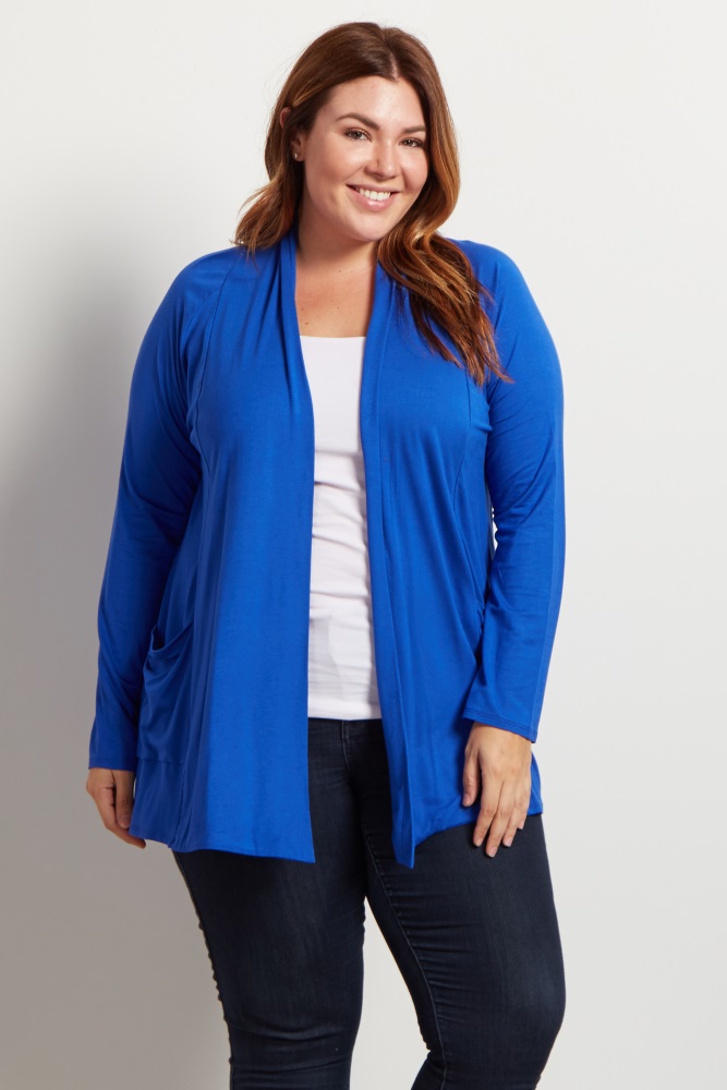 royal blue cardigan