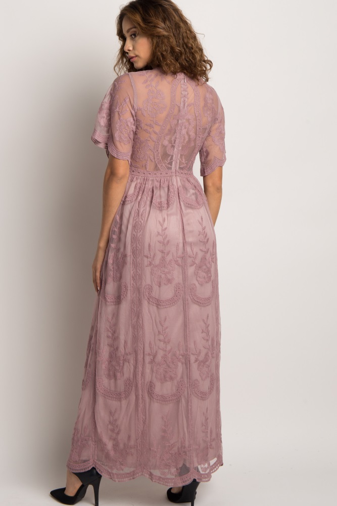 lace overlay maxi
