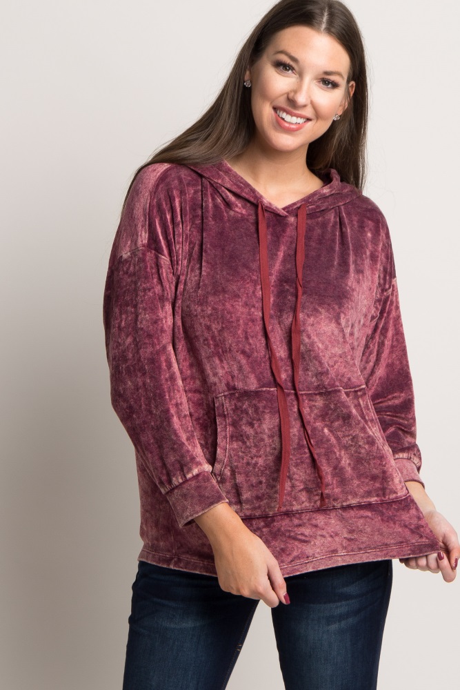 crushed velvet sweatshirt