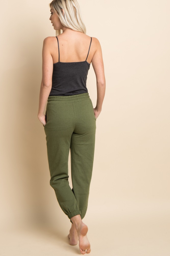 olive green sweatpants womens