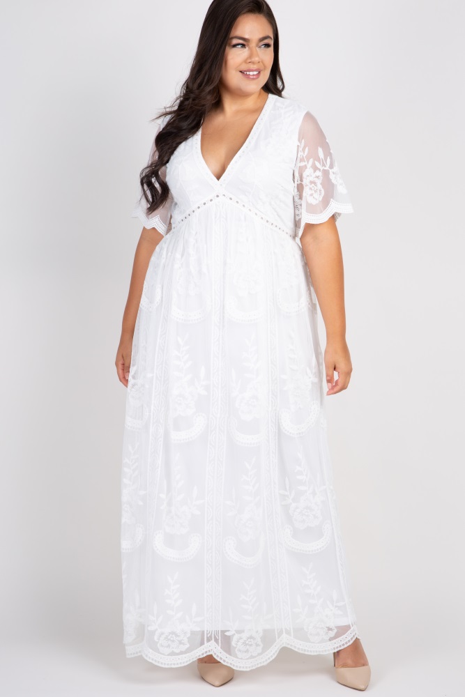 white overlay dress
