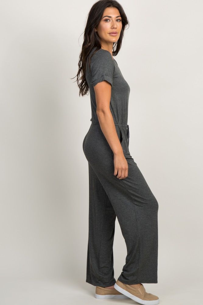 charcoal grey jumpsuit