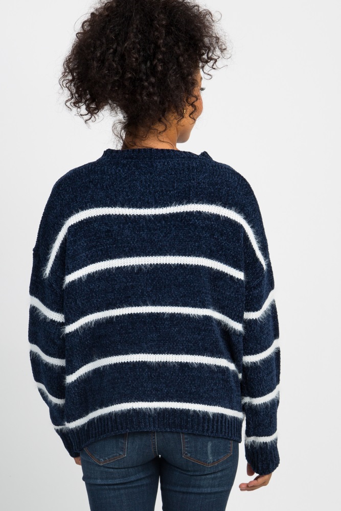 fuzzy knit chenille hoodie