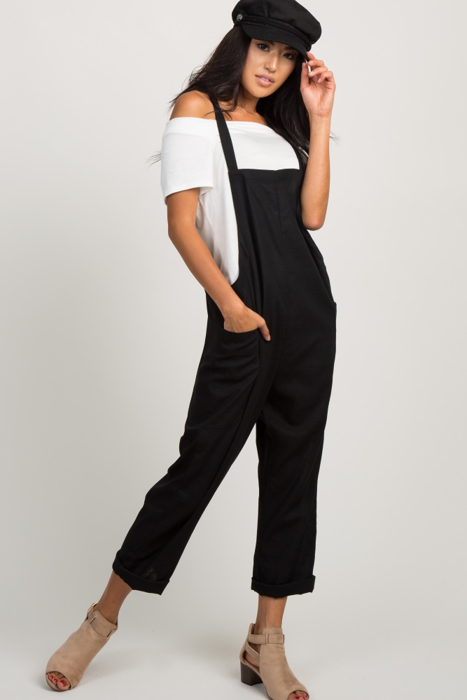 linen maternity overalls