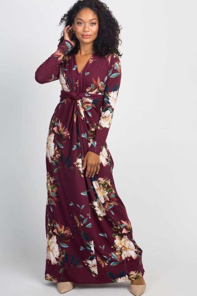 Maroon Maxi Dress Sale Online, UP TO 58 ...