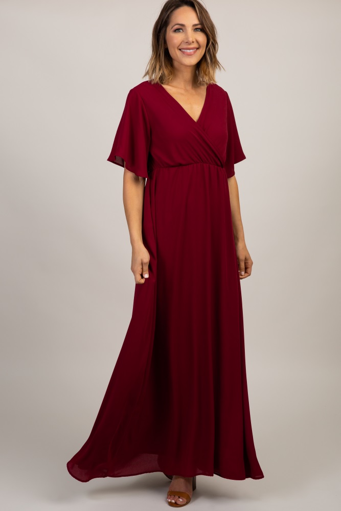 maxi dresses with bell sleeves