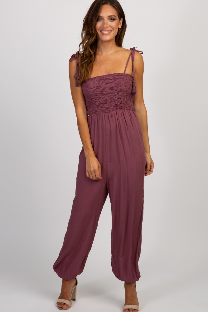 self tie strap jumpsuit