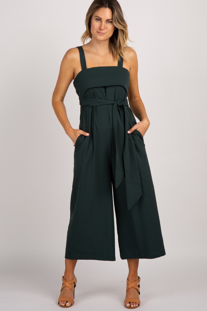 forest green jumpsuit womens