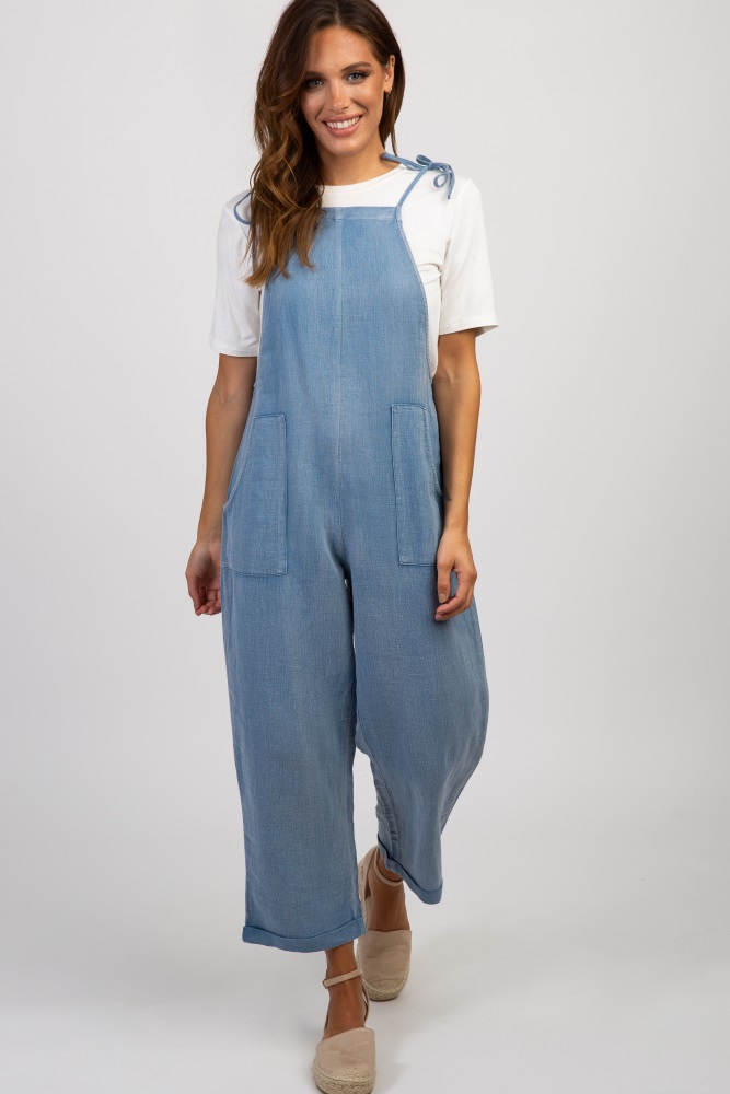 maternity overalls linen