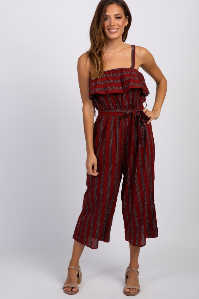 red striped jumpsuit