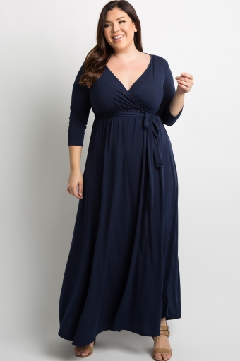 Plus Size Maternity Wrap Dresses 